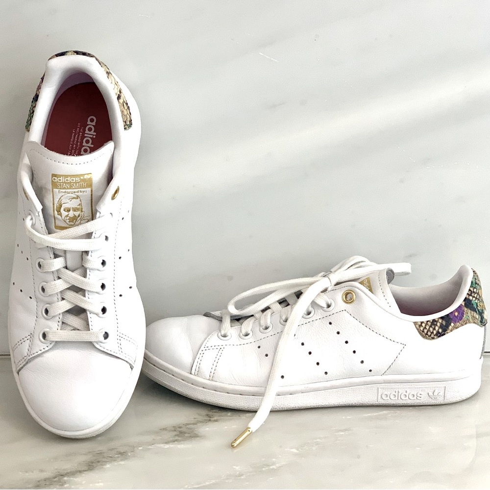 Adidas Stan Smith Snake Floral Gold Mash Up Print